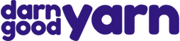 A logo of "Darn Good Yarn"